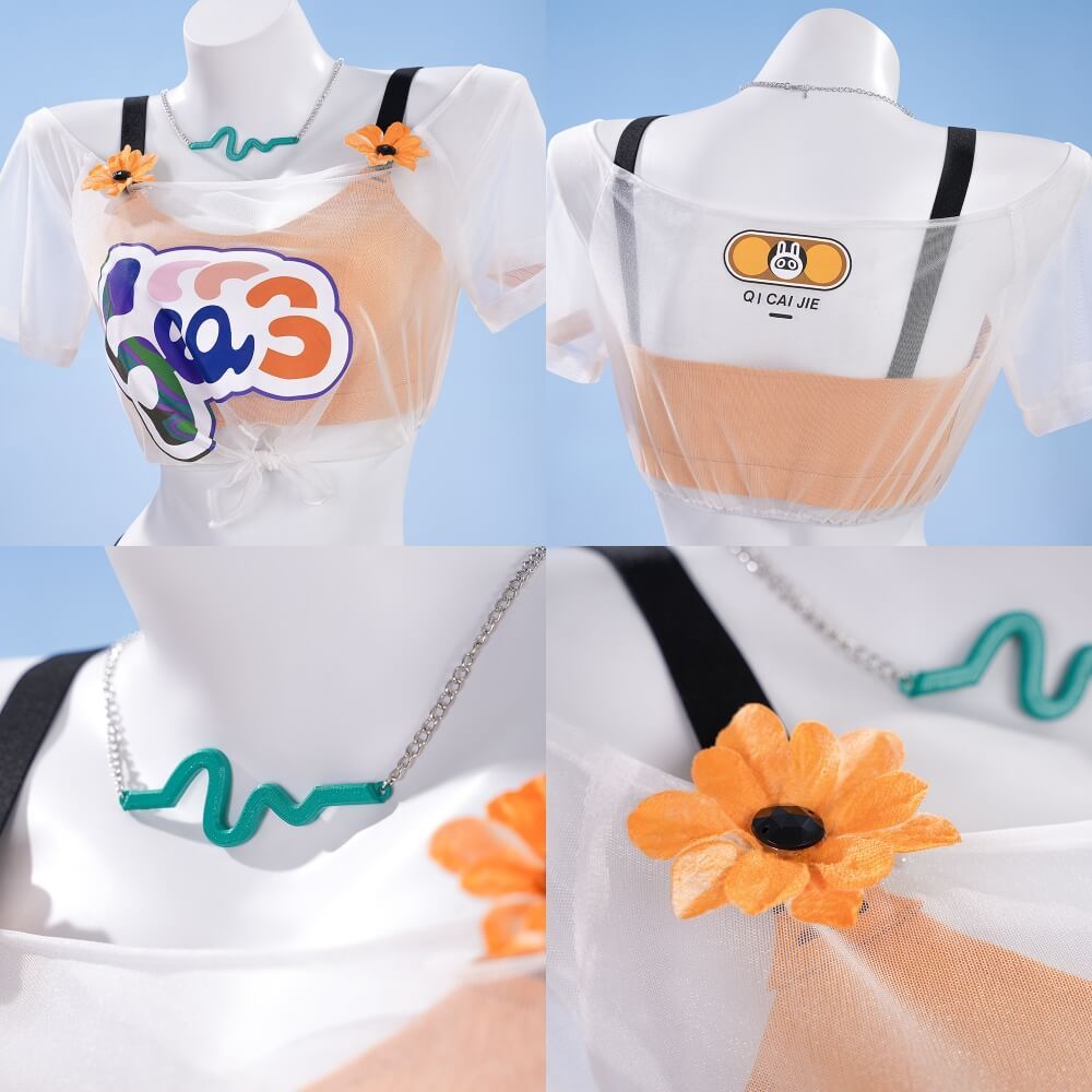 Zenless Zone Zero Belle Summer Outfits Cosplay Costume (No Wig) Takerlama