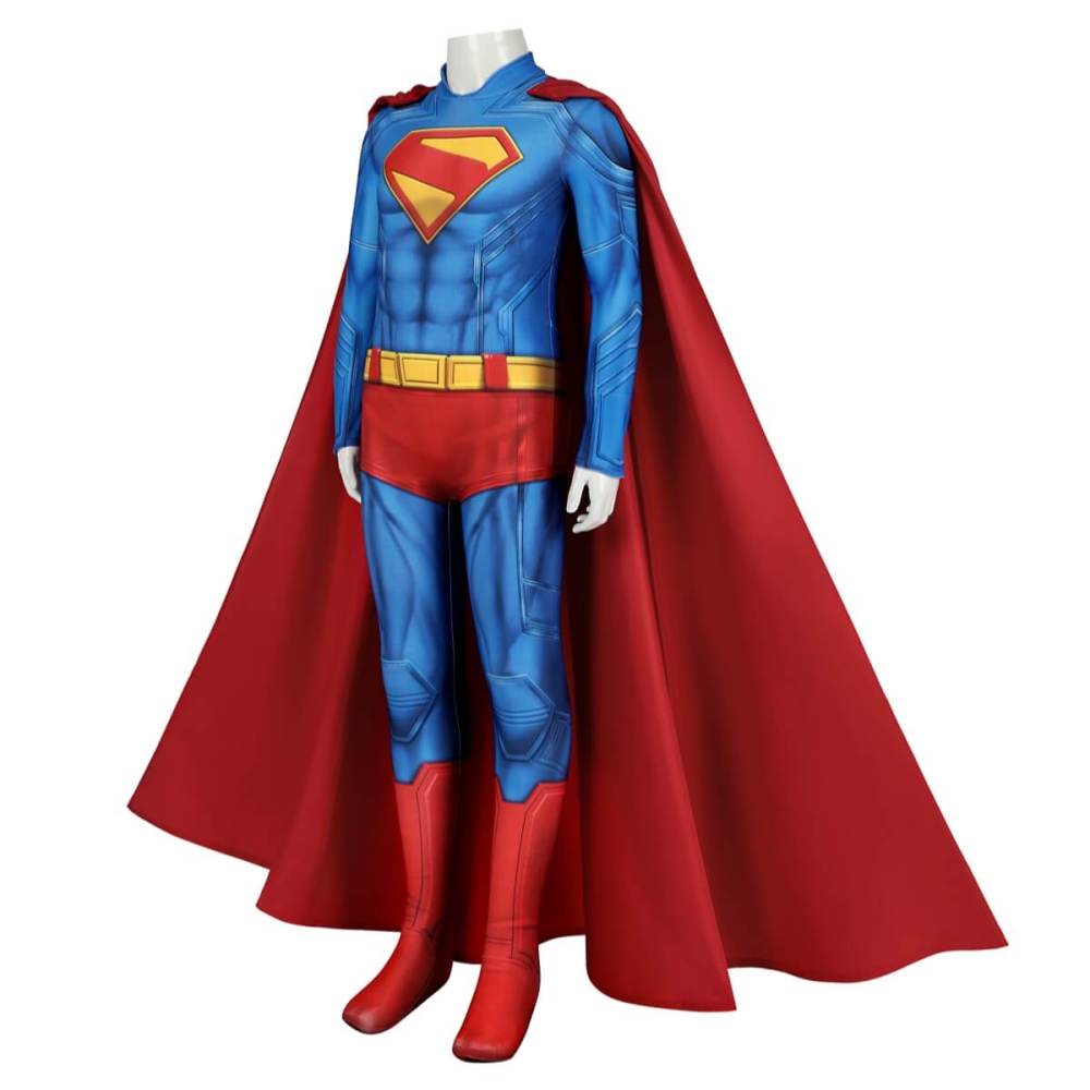 Kids Superman Legacy Superhero Clark Kent Cosplay Costume Takerlama