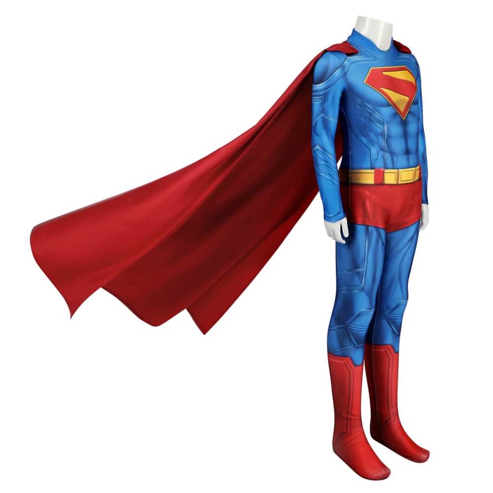 Kids Superman Legacy Superhero Clark Kent Cosplay Costume Takerlama