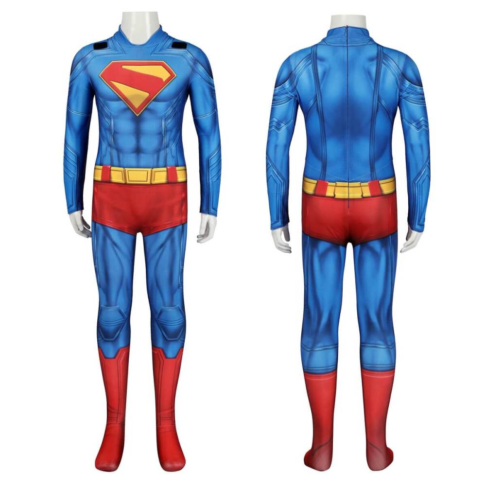 Kids Superman Legacy Superhero Clark Kent Cosplay Costume Takerlama