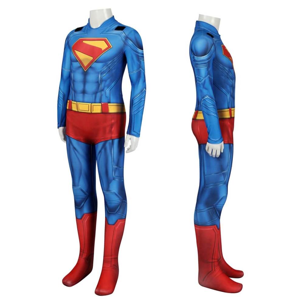 Kids Superman Legacy Superhero Clark Kent Cosplay Costume Takerlama