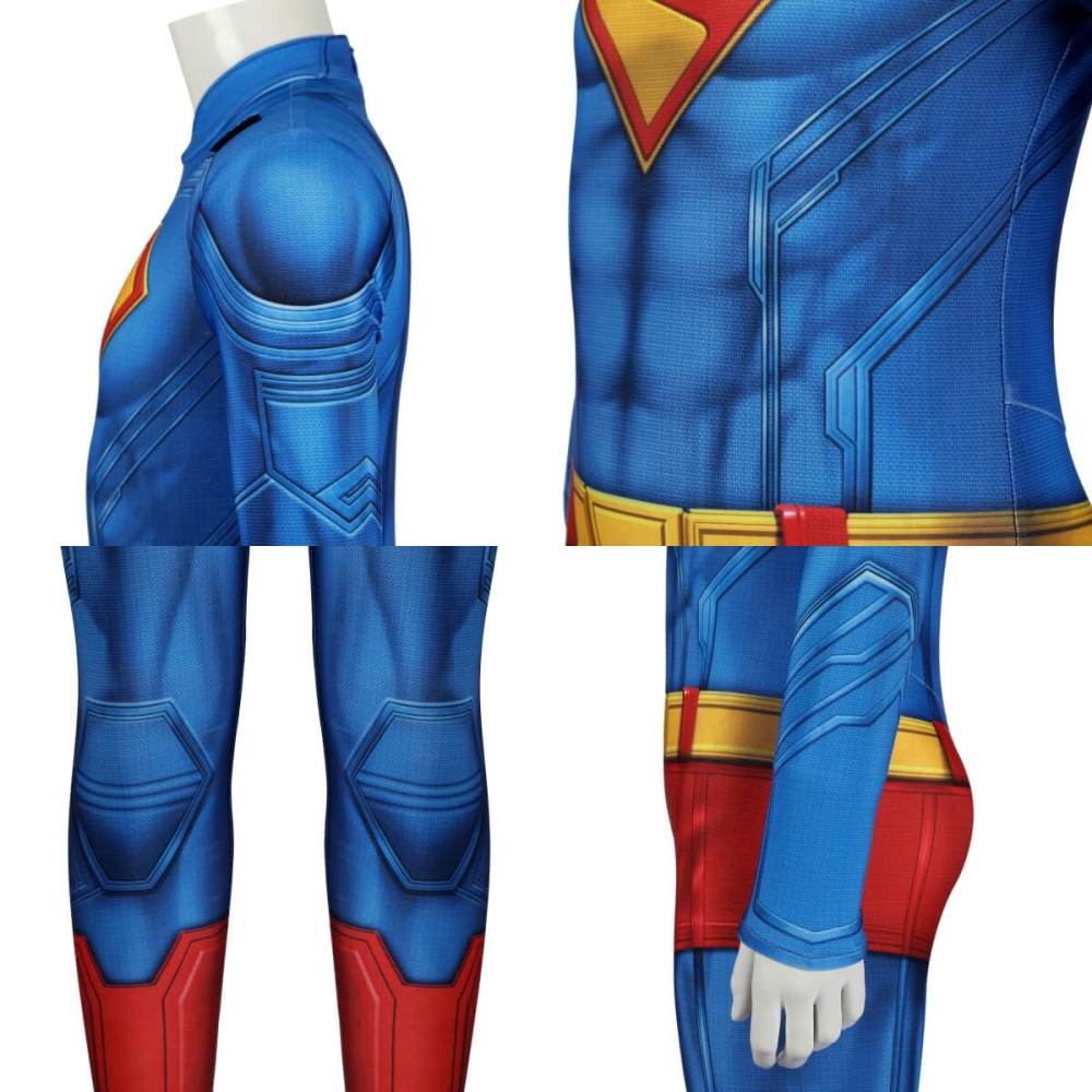 Kids Superman Legacy Superhero Clark Kent Cosplay Costume Takerlama