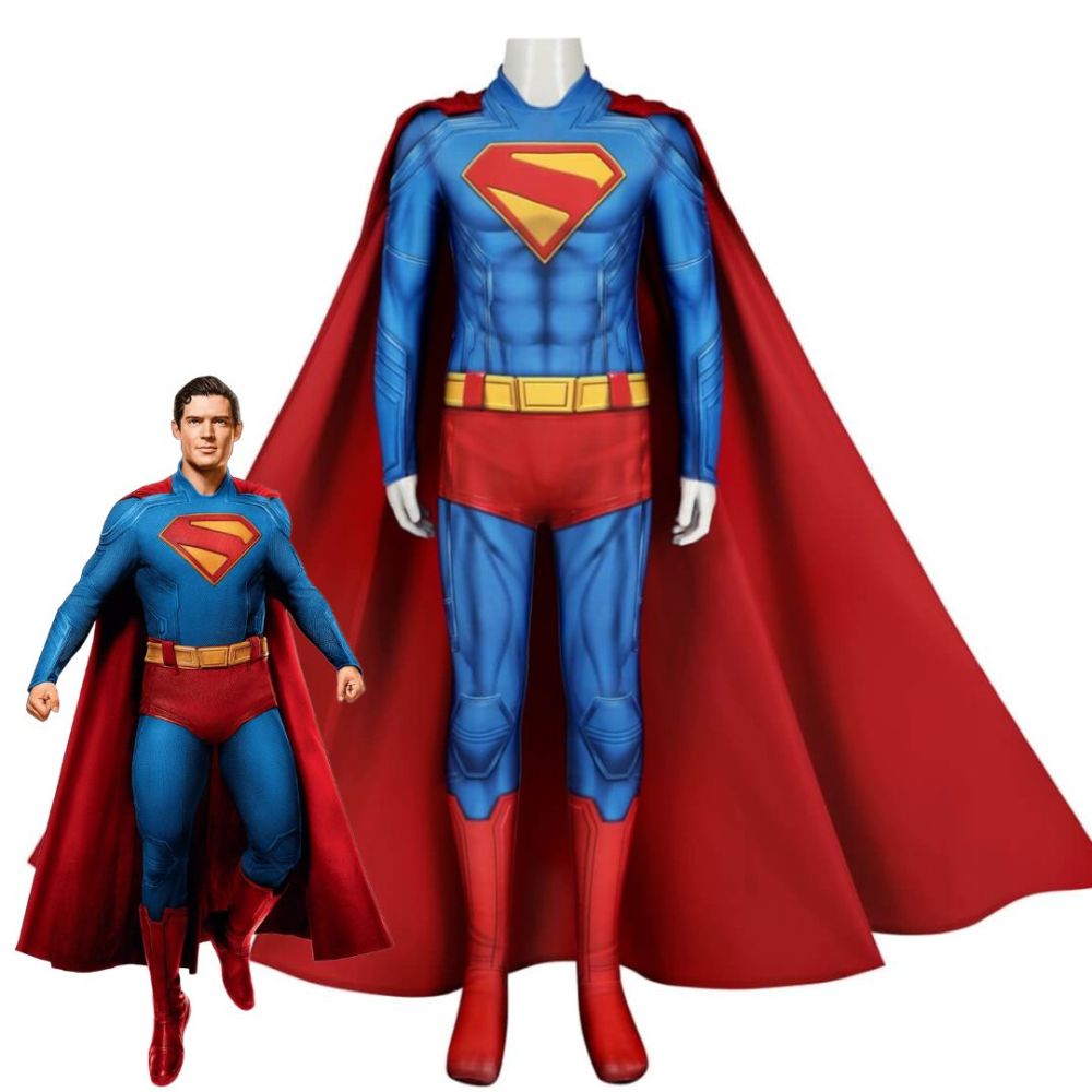 Kids Superman Legacy Superhero Clark Kent Cosplay Costume Takerlama