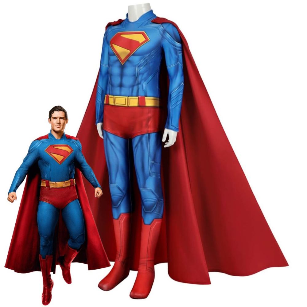 Kids Superman Legacy Superhero Clark Kent Cosplay Costume Takerlama