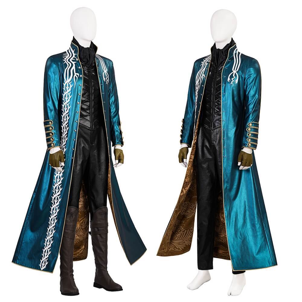 Devil May Cry 3: Dante's Awakening Vergil Cosplay Costume Top Level Takerlama