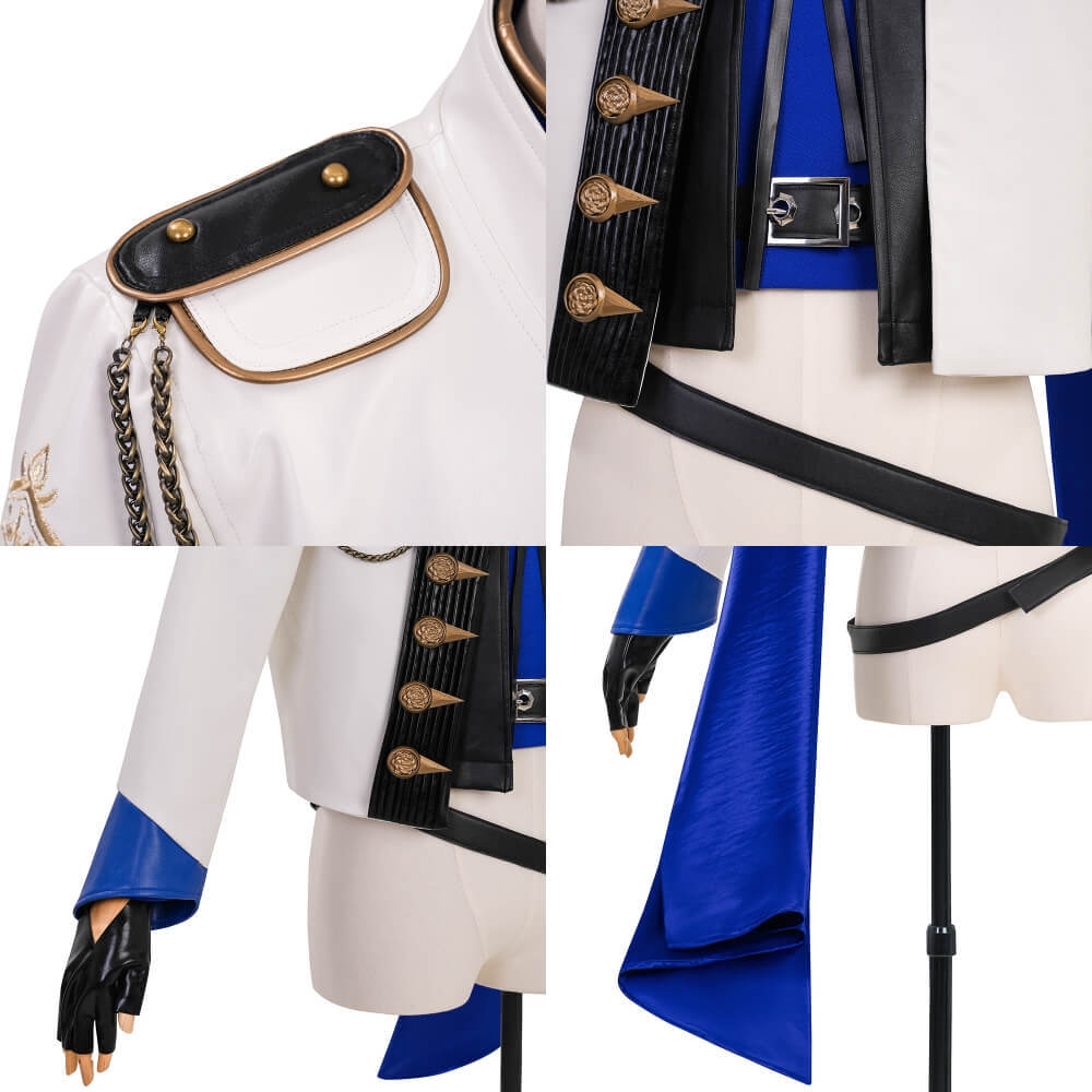 Game Final Fantasy XIV Seneschal Prince's Jacket Cosplay Costume Version B Takerlama