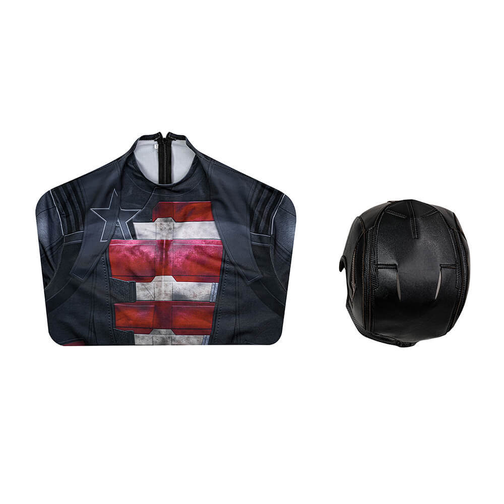 Thunderbolts U.S. Agent Halloween Cosplay Costume Superhero John Walker Jumpsuit Mask Takerlama