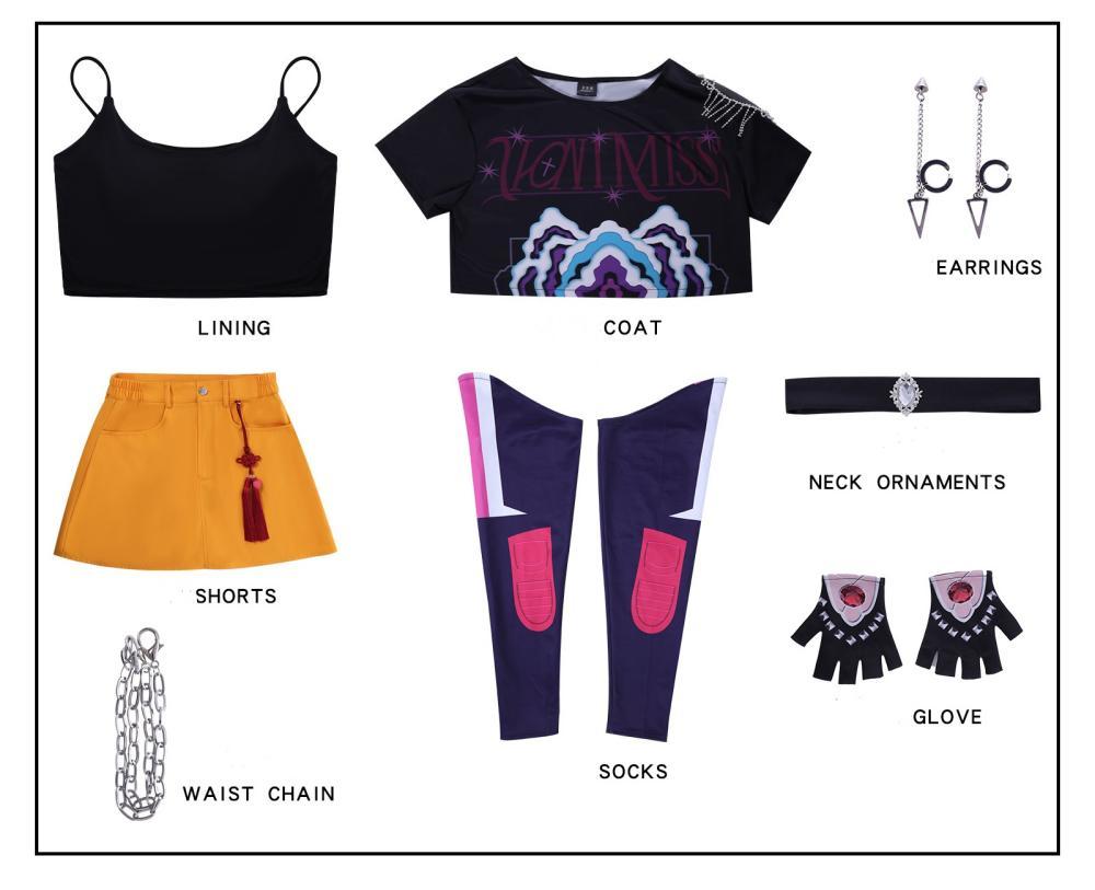 Movie Kpop Demon Hunters Mira Cosplay Costume Takerlama