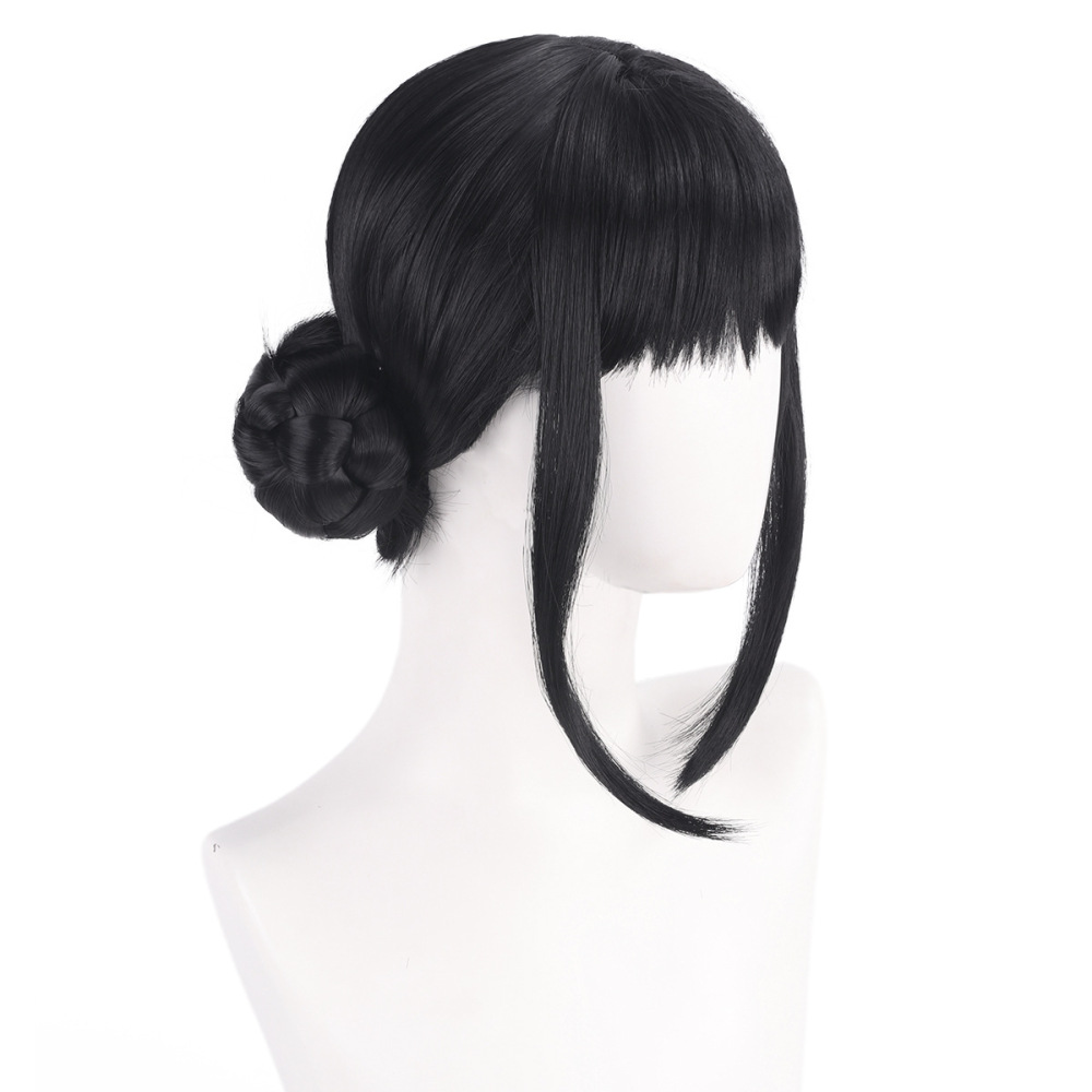 Kpop Demon Hunters Zoey Cosplay Wig Black Synthetic Hair For Women Takerlama