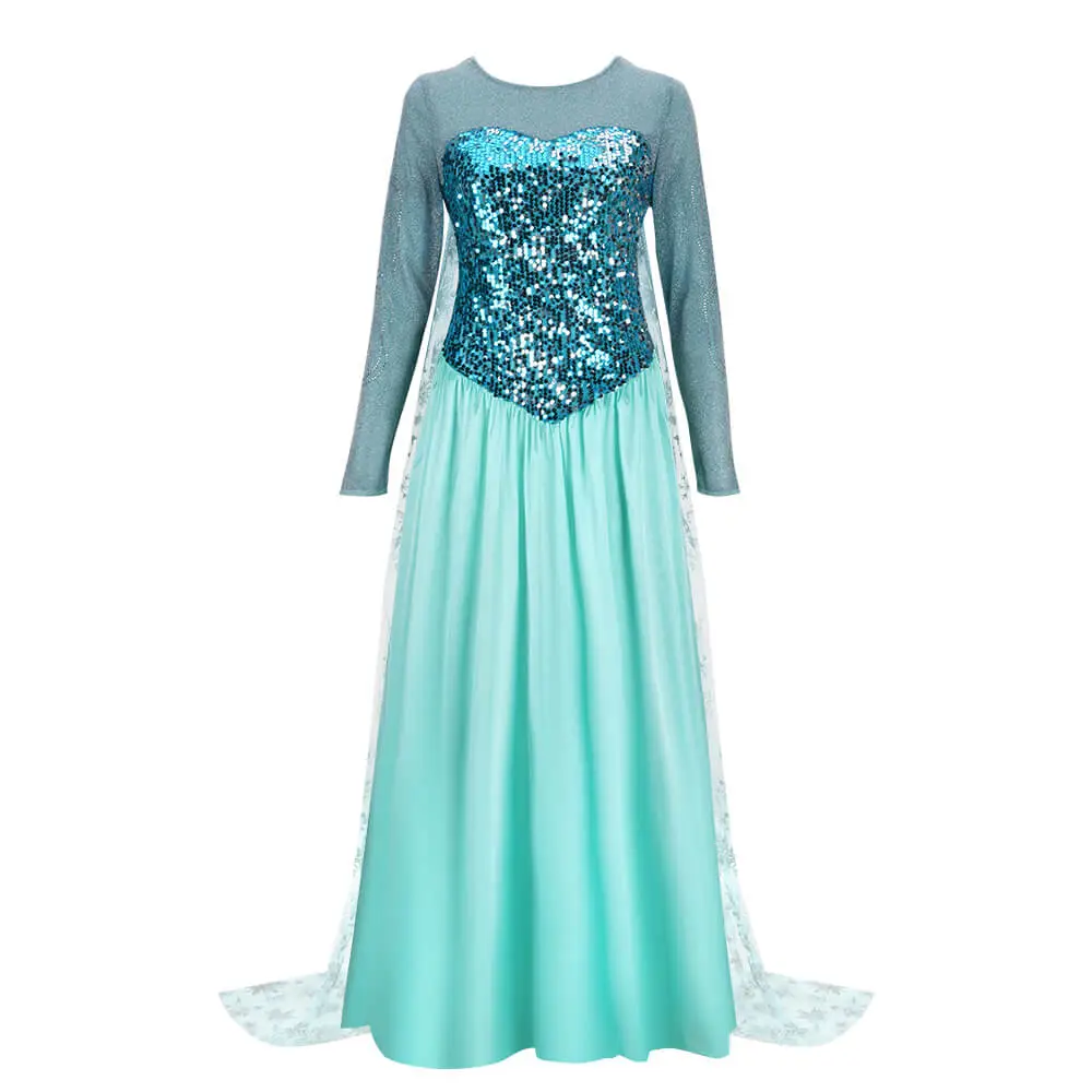 chinese dress ladies Blue Ice Princess Dress with Cape –Winter-Inspired Costume for Girls –  MiniClosetCo main image 0