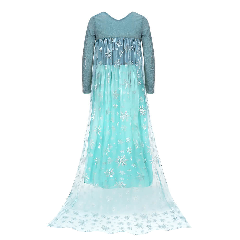 Elsa Princess Blue Dress Frozen 2 Disney Snow Queen Cosplay Costume Takerlama In Stock