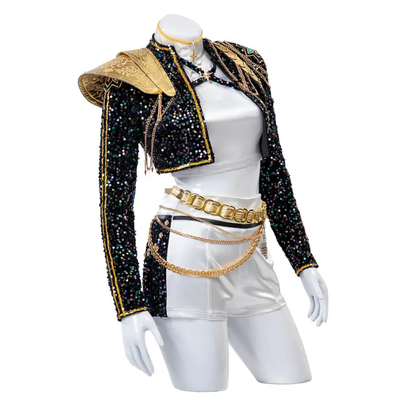 Hunters Costume De Cosplay Kpop Hunters Ru-mi Avec Veste, Short Et T