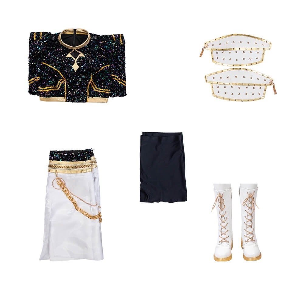 Kpop Demon Hunters Zoey Golden Black Performance Dance Outfit Takerlama