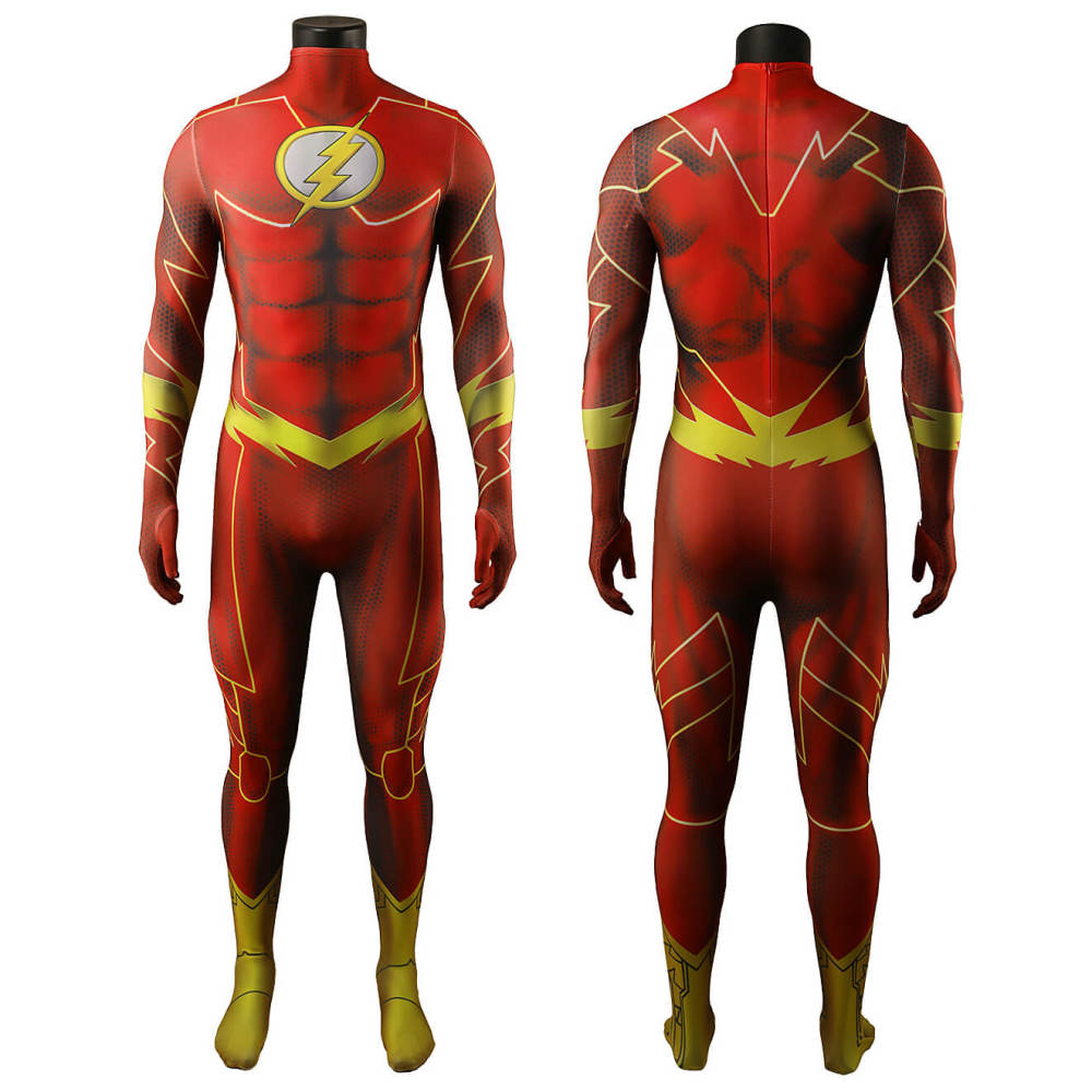 New DC The Flash Barry Allen Superhero Cosplay Costume Takerlama