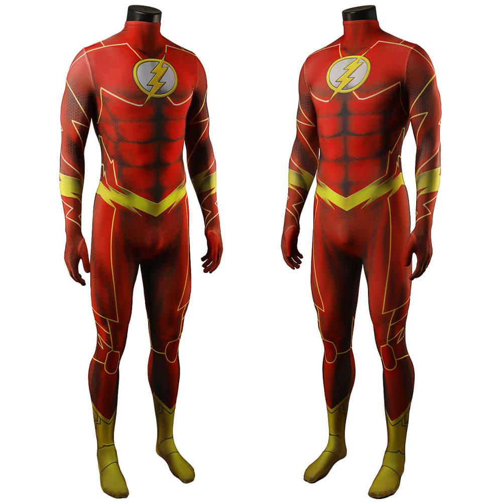 New DC The Flash Barry Allen Superhero Cosplay Costume Takerlama