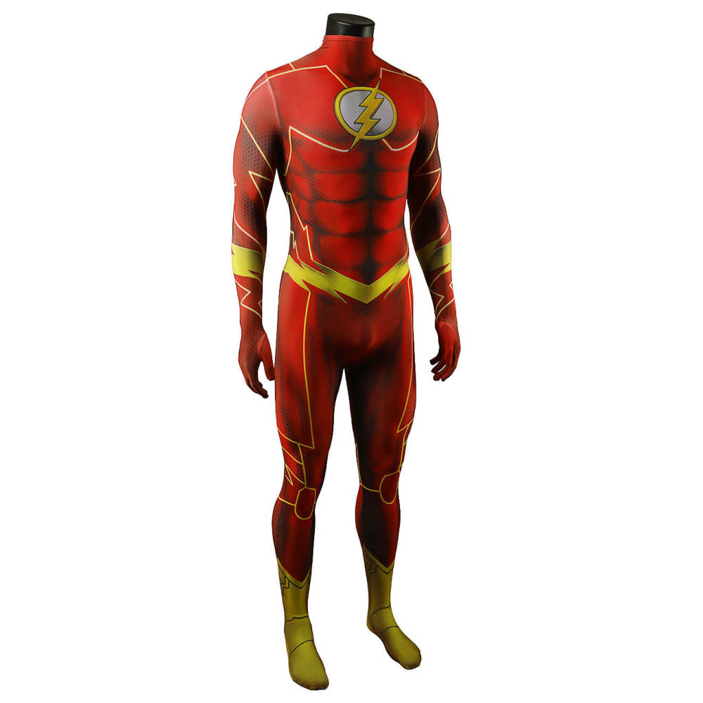 New DC The Flash Barry Allen Superhero Cosplay Costume Takerlama