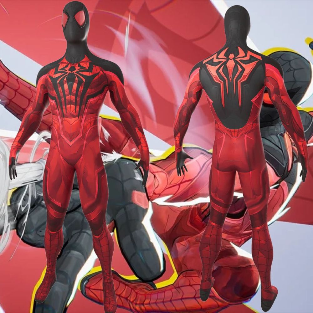 Marvel Rivals Scarlet Spider Kain Spider-Man Cosplay Costume Takerlama