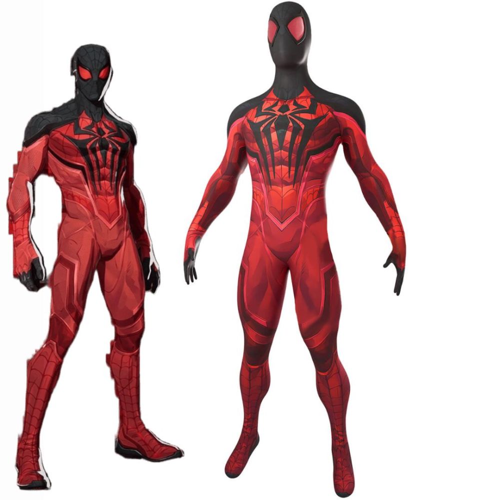 Marvel Rivals Scarlet Spider Kain Spider-Man Cosplay Costume Takerlama
