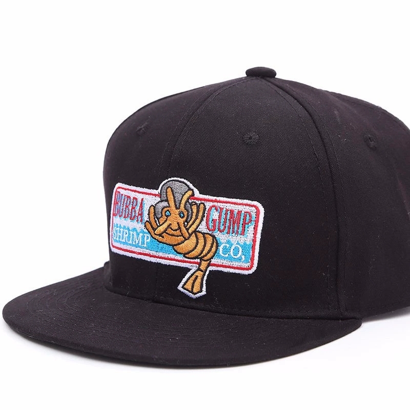 1994 Bubba Gump Hat Shrimp CO. Baseball Cap Hat Black Red Takerlama