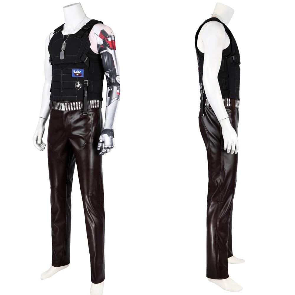 Cyberpunk 2077 Johnny Silverhand Samurai Halloween Cosplay Costume Adult Takerlama