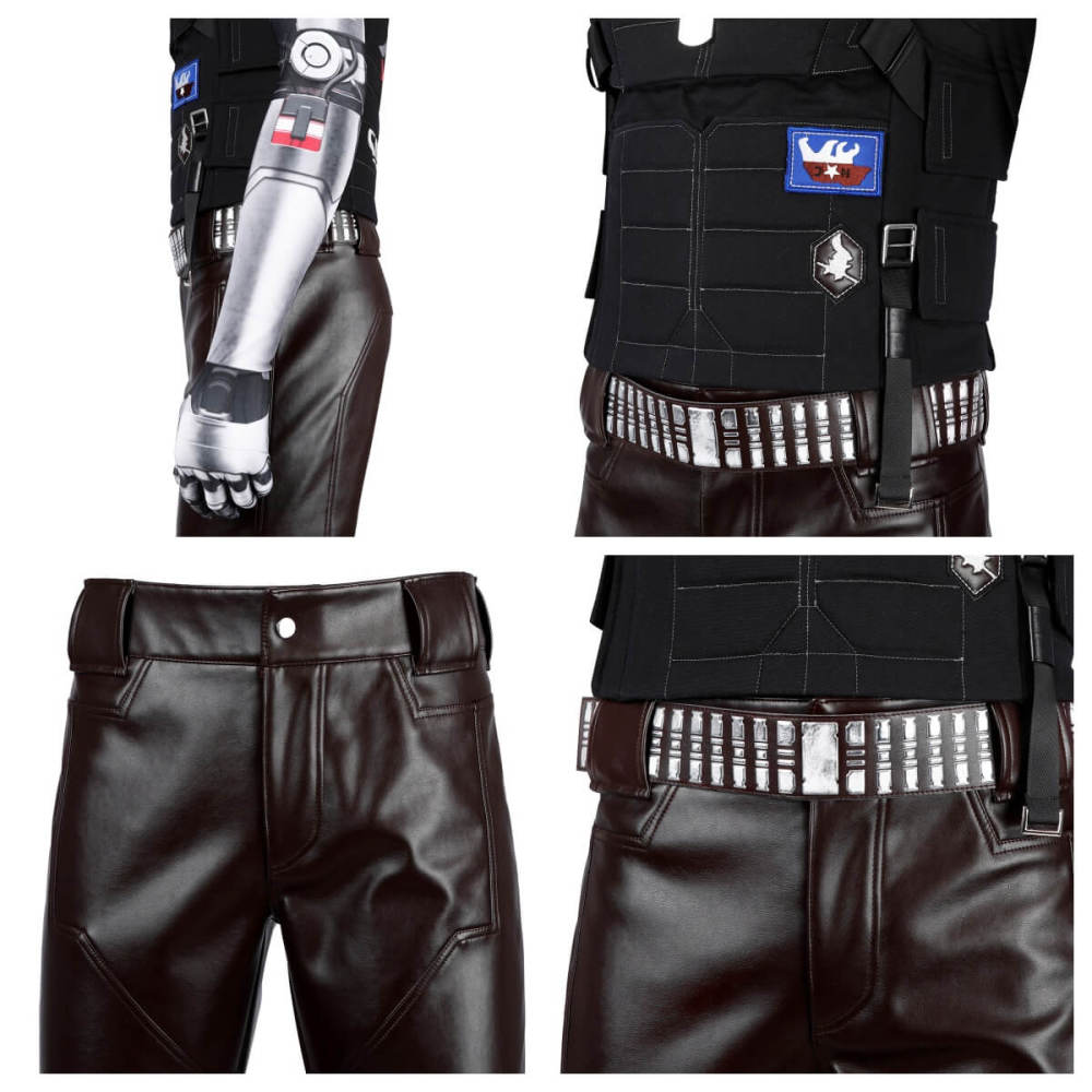 Cyberpunk 2077 Johnny Silverhand Samurai Halloween Cosplay Costume Adult Takerlama