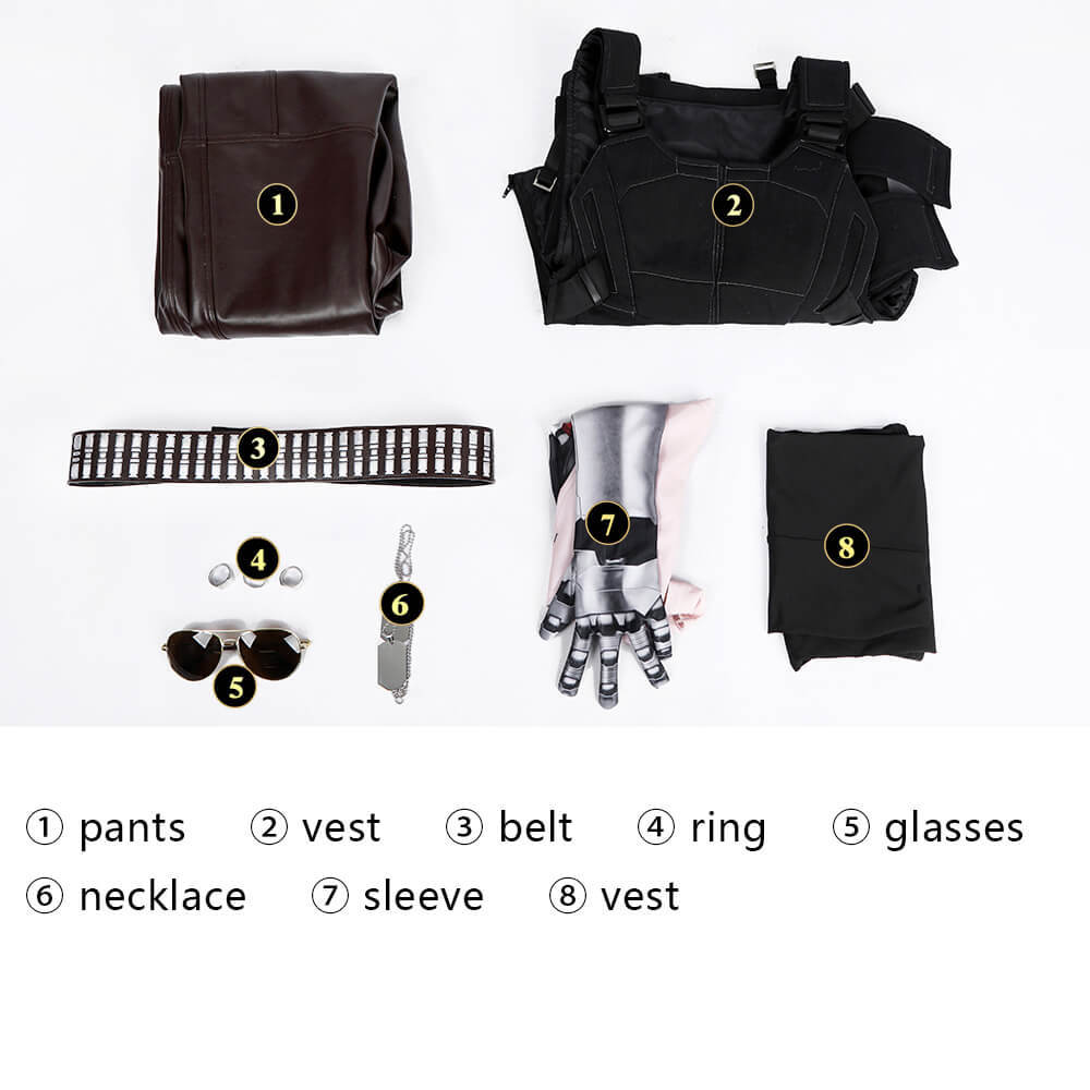 Cyberpunk 2077 Johnny Silverhand Samurai Halloween Cosplay Costume Adult Takerlama