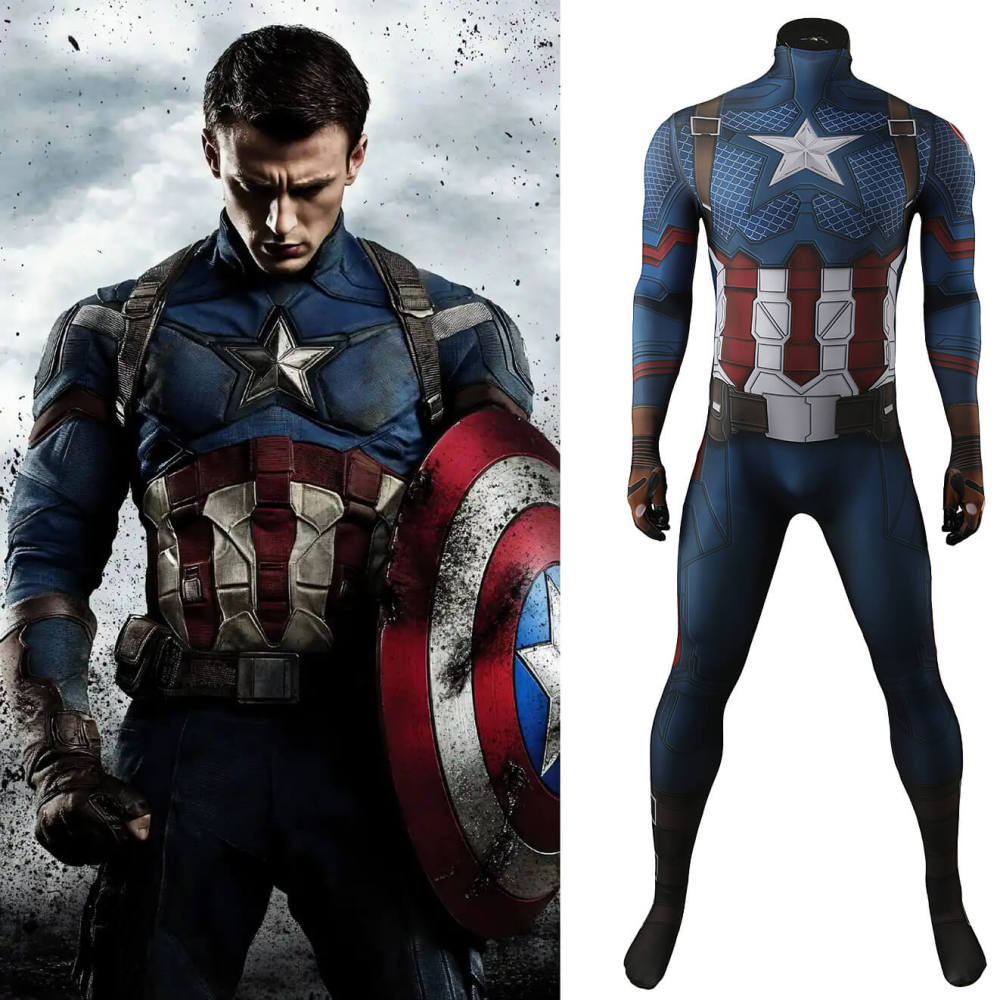 Avengers: Endgame Captain America Cosplay Costume Takerlama