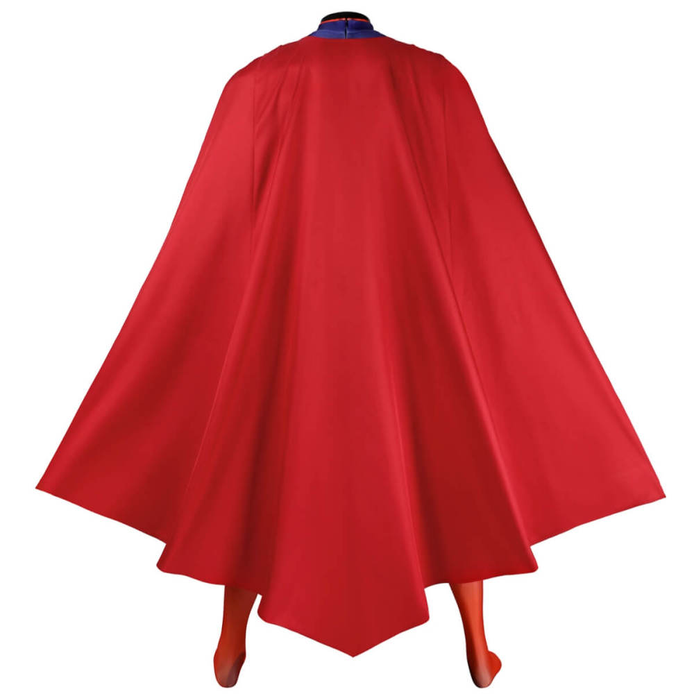 The New 52 Superman Clark Kent Superhero Cosplay Costume DC 3D Print Jumpsuit Cloak Takerlama