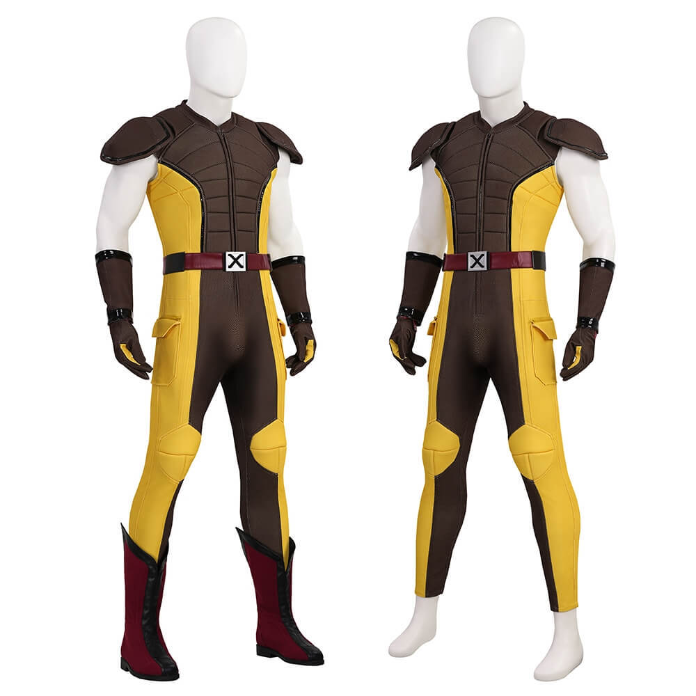 Deadpool 3 Wolverine Halloween Cosplay Costume Brown Outfits Takerlama