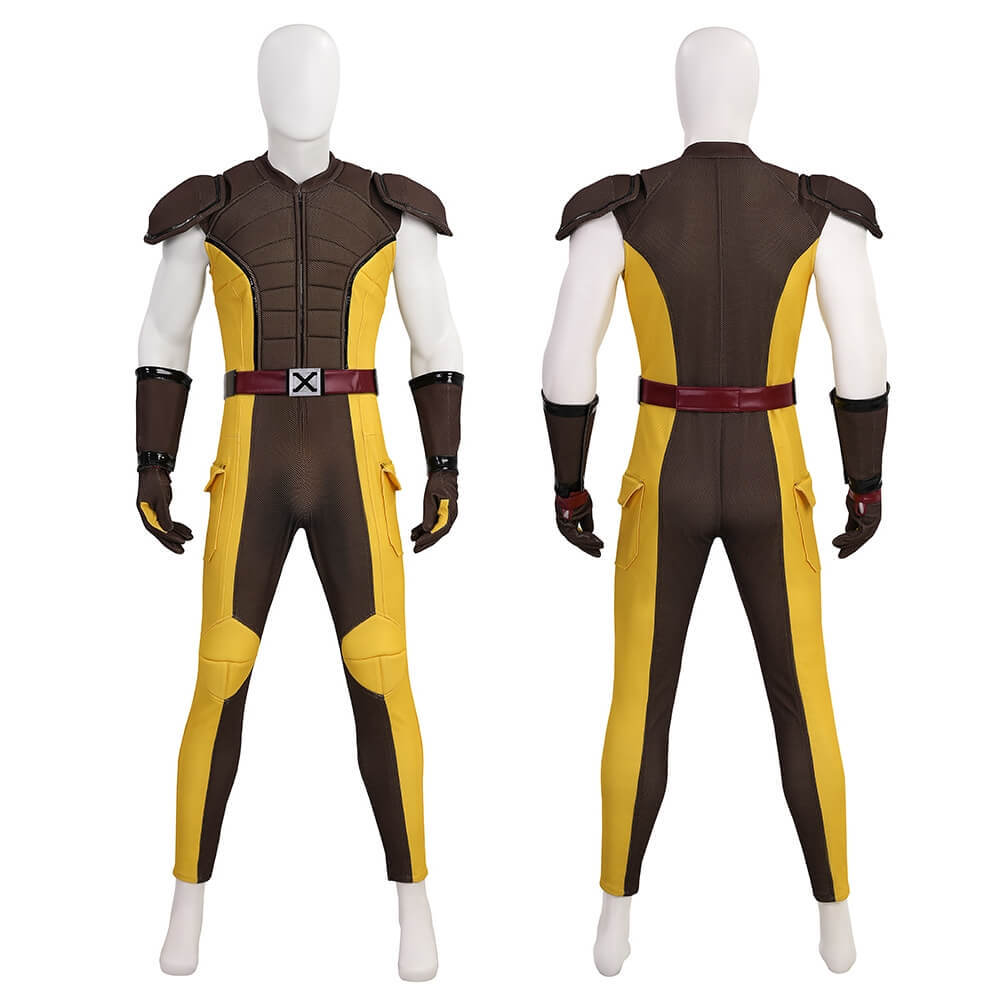 Deadpool 3 Wolverine Halloween Cosplay Costume Brown Outfits Takerlama