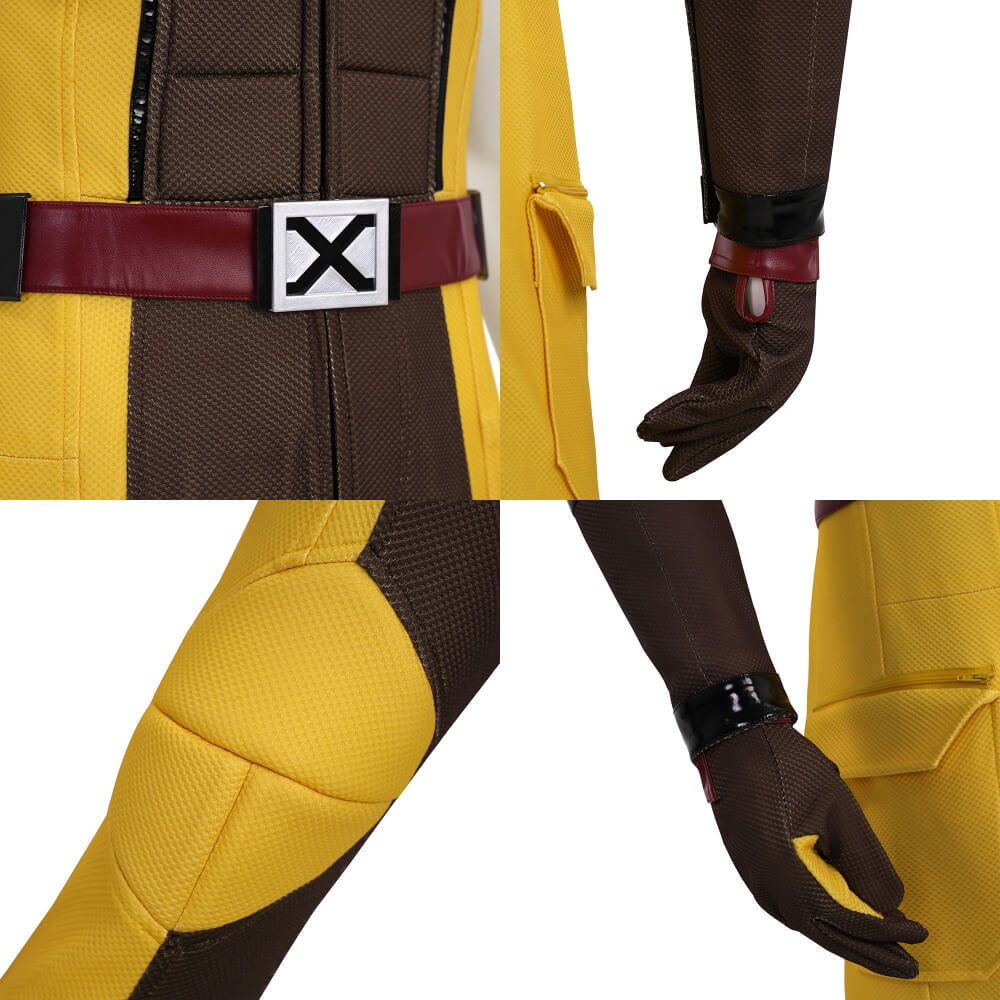 Deadpool 3 Wolverine Halloween Cosplay Costume Brown Outfits Takerlama