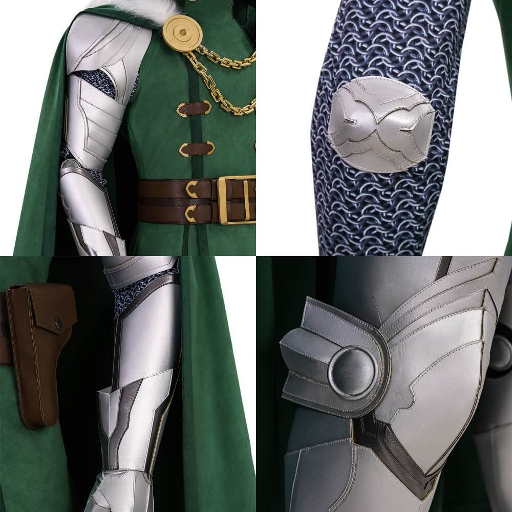 Deluxe Doctor Doom Fighting Souls Cosplay Costume Takerlama