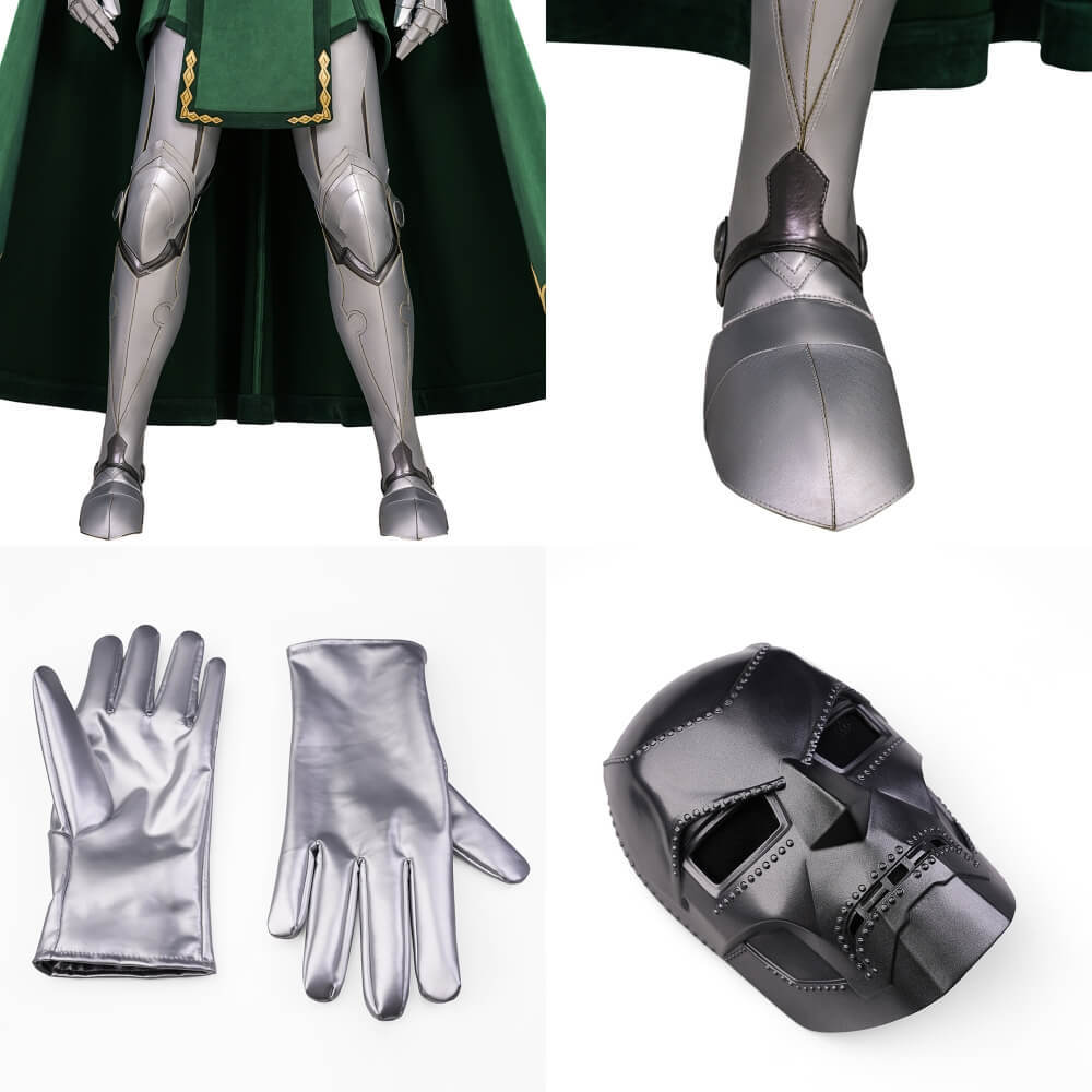 Deluxe Doctor Doom Fighting Souls Cosplay Costume Takerlama