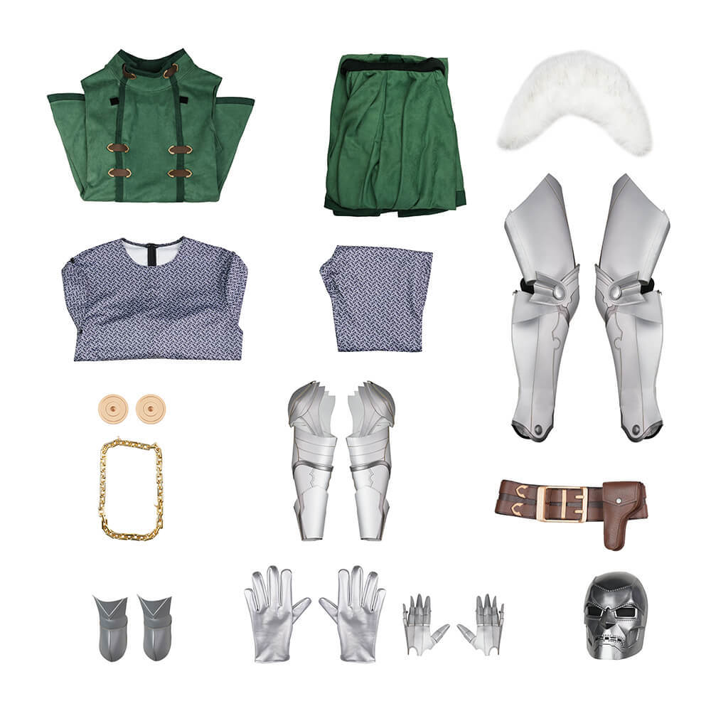 Deluxe Doctor Doom Fighting Souls Cosplay Costume Takerlama