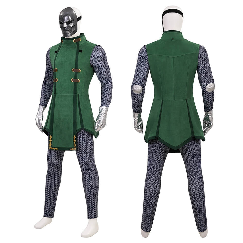 Deluxe Doctor Doom Fighting Souls Cosplay Costume Takerlama