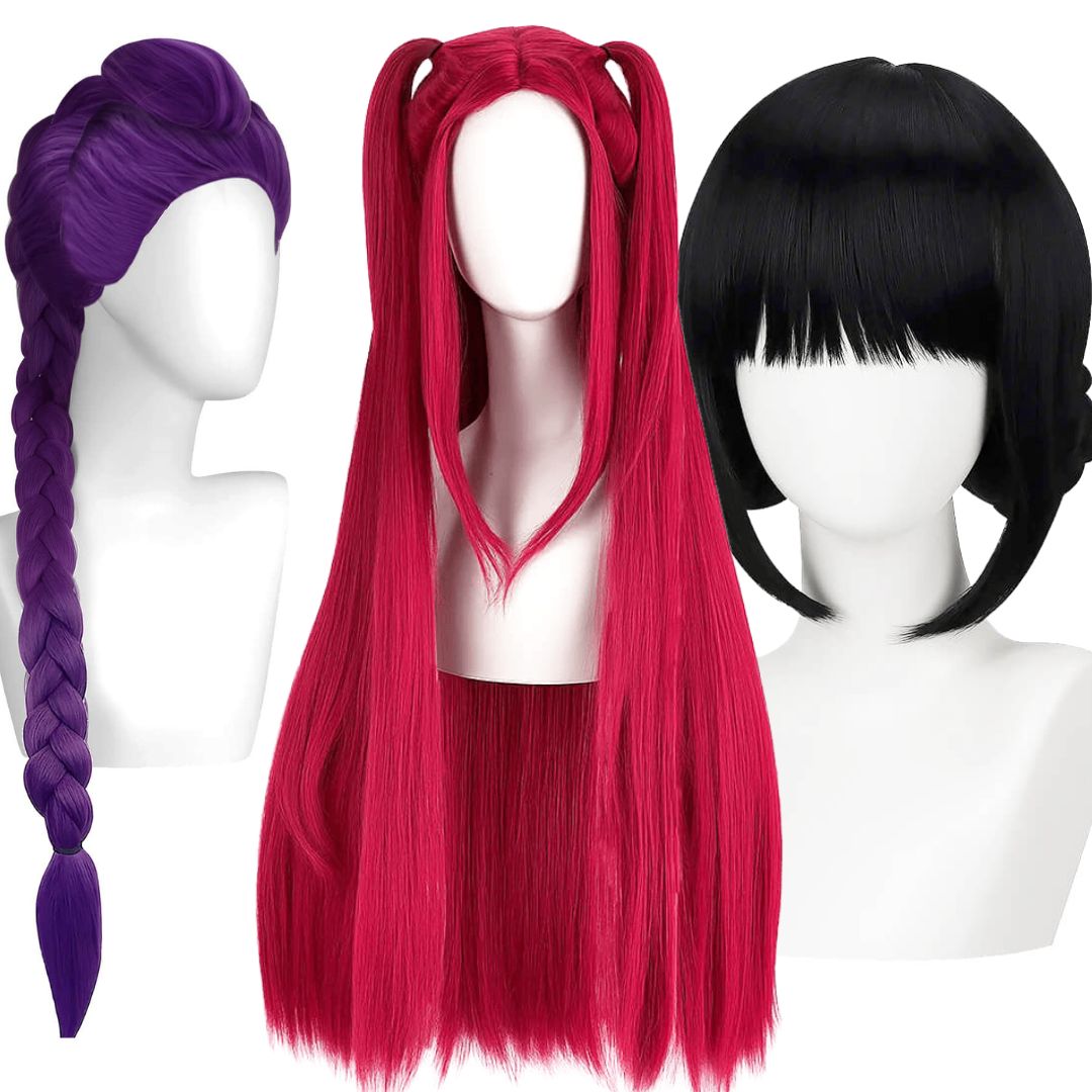 Perruque Cosplay Chasseur De Démon Mira Zoey - Pour Halloween, Carnaval Et Conventions - 11