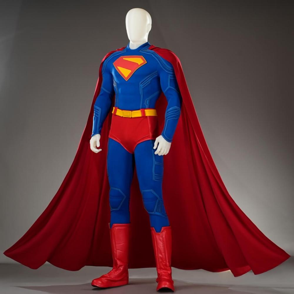 Deluxe Superman Legacy Clark Kent Halloween Cosplay Costume Movie Superhero Outfits Takerlama