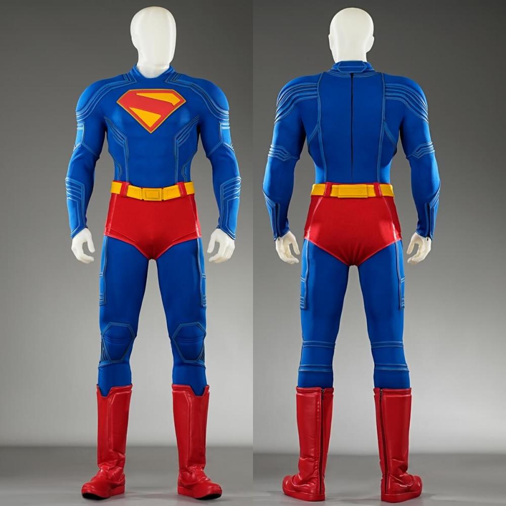 Deluxe Superman Legacy Clark Kent Halloween Cosplay Costume Movie Superhero Outfits Takerlama