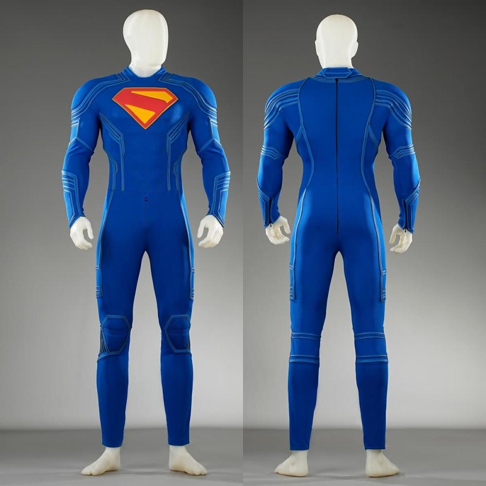 Deluxe Superman Legacy Clark Kent Halloween Cosplay Costume Movie Superhero Outfits Takerlama