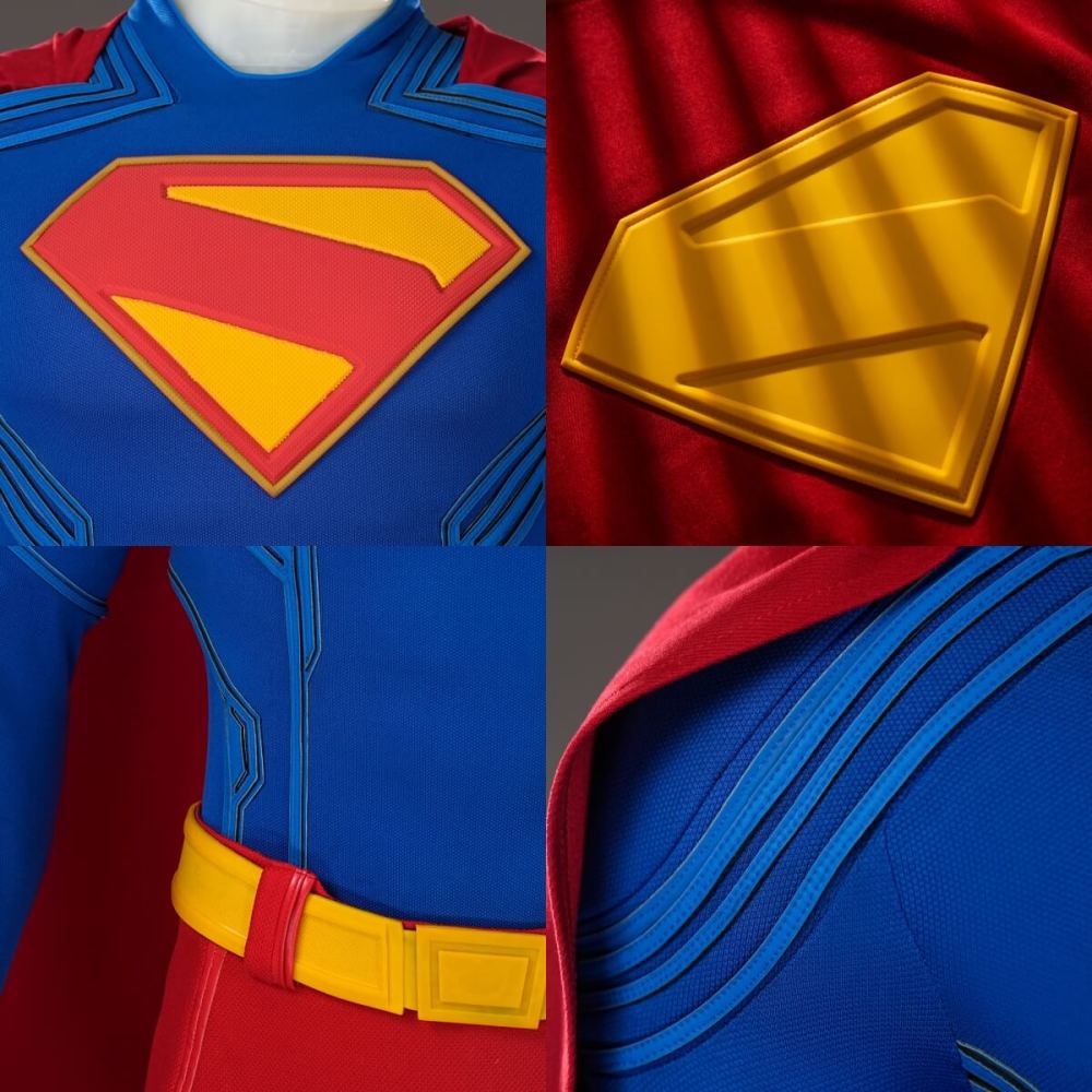 Deluxe Superman Legacy Clark Kent Halloween Cosplay Costume Movie Superhero Outfits Takerlama