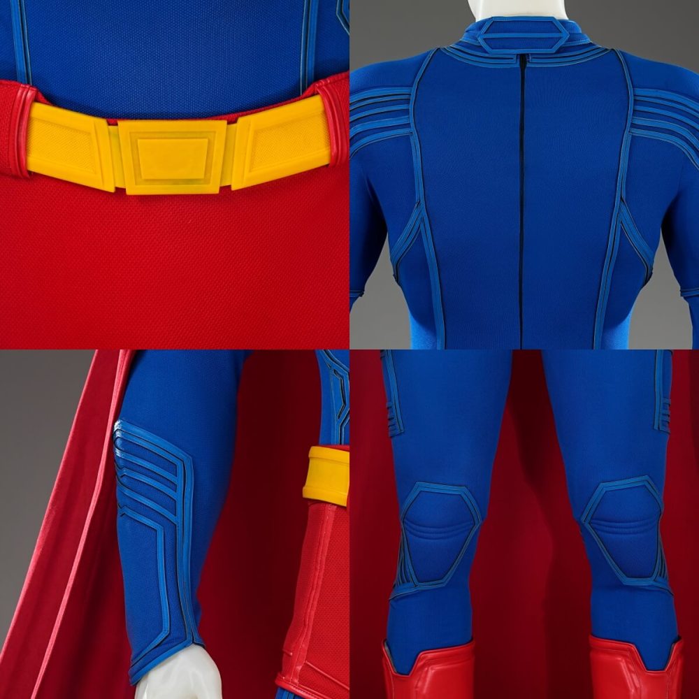 Deluxe Superman Legacy Clark Kent Halloween Cosplay Costume Movie Superhero Outfits Takerlama