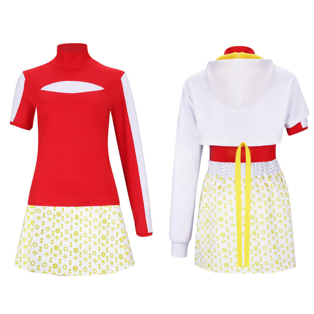 Zombies 4 Dawn of the Vampires Nova Cosplay Costume White Dress Set Adult Takerlama