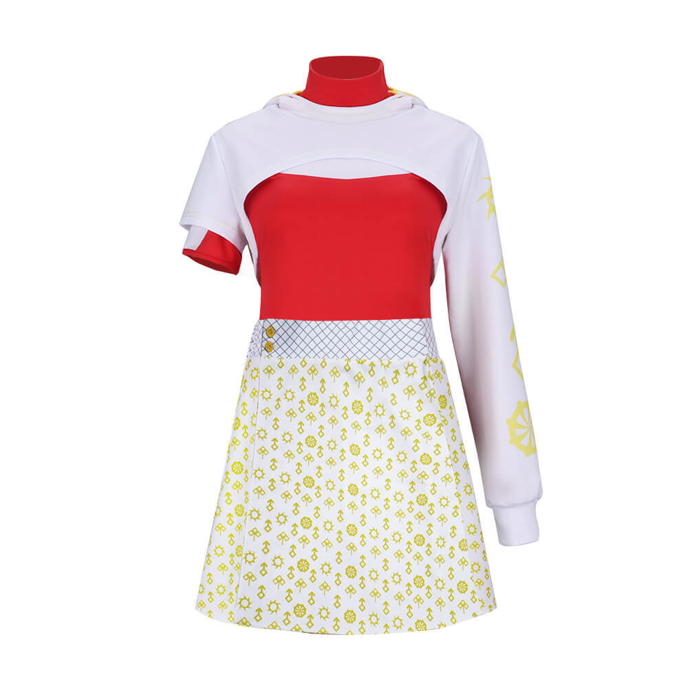 Zombies 4 Dawn of the Vampires Nova Cosplay Costume White Dress Set Adult Takerlama