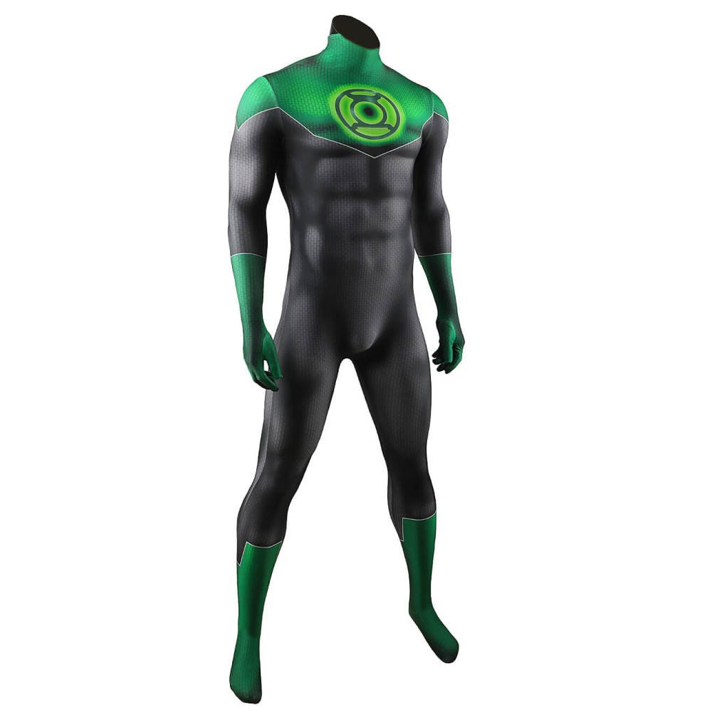 Green Lantern John Stewart Halloween Cosplay Costume Superhero 3D Print Bodysuit Takerlama