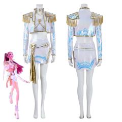 Kpop Demon Hunters Mira What It Sounds Like White Cosplay Costume Top Level Takerlama XS L 3XL In Stock