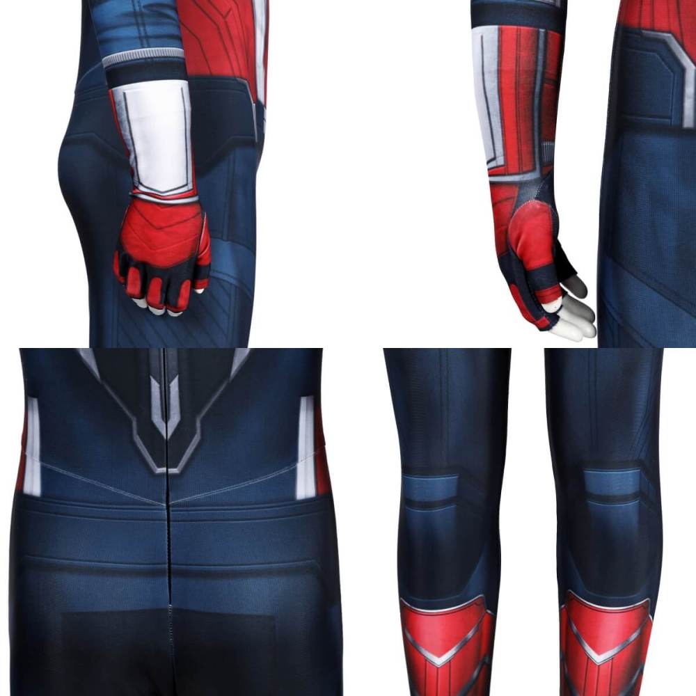 Kids Captain America Brave New World Sam Wilson Cosplay Costume 3D Print Bodysuit Takerlama