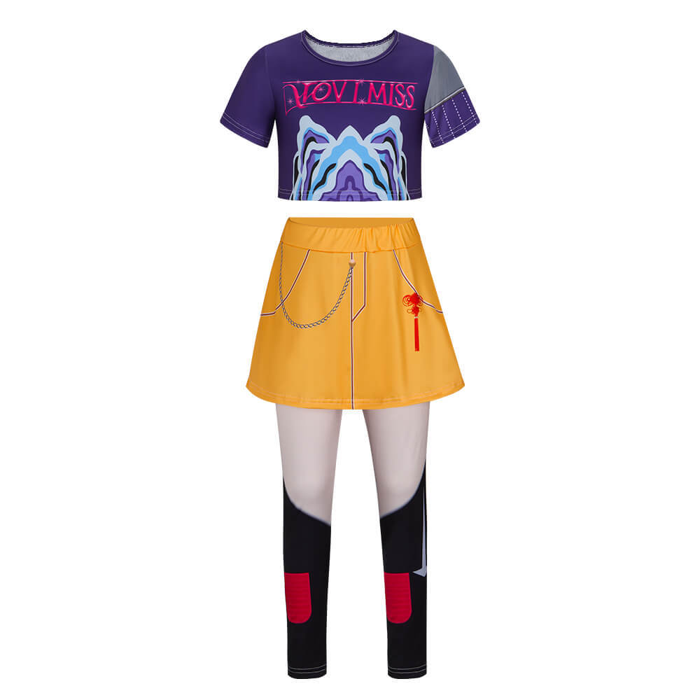 Kids Kpop Demon Hunters Mira Cosplay Costume Teenagers Girls Gifts Takerlama