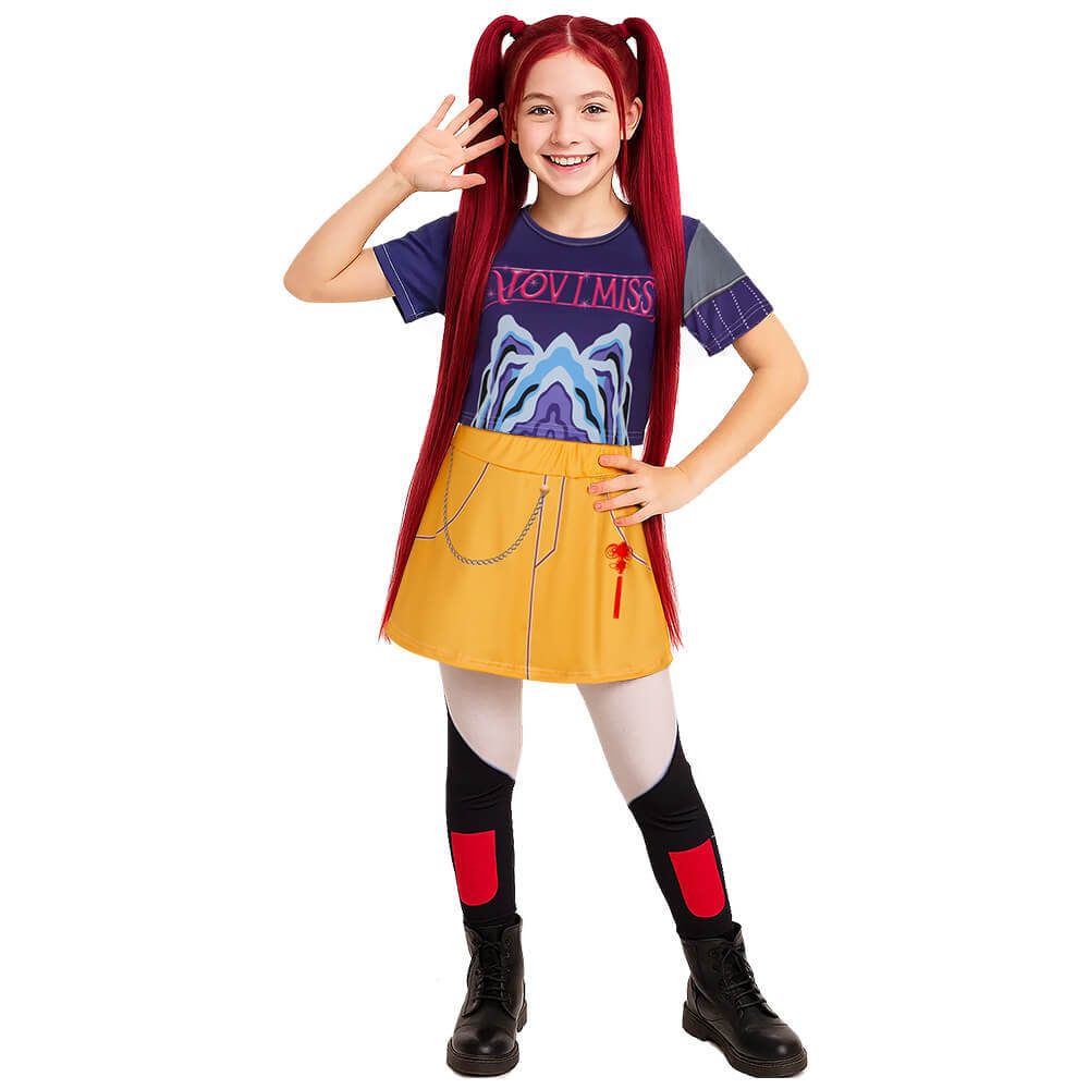 Kids Kpop Demon Hunters Mira Cosplay Costume Teenagers Girls Gifts Takerlama