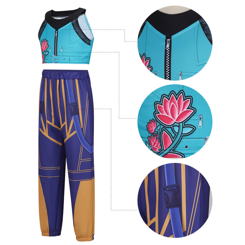 Kpop Demon Hunters Zoey Cosplay Costume Child Teenagers Girls Gifts Takerlama