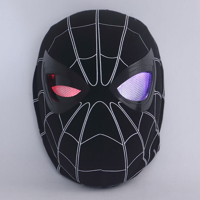 Marvel Spider-Man Far from Home Mask Peter Parker Eyes Movable Electronic Cosplay Headgear Takerlama